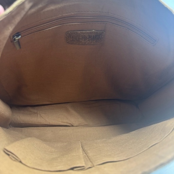 Jane & Marie Brown Suede Leopard Tote Shoulder Bag - Picture 10 of 16